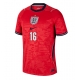 Billige Fotballdrakt England Kobbie Mainoo #16 Replika Bortedrakt VM 2026 Kortermet Billige Fotballdrakt England Kobbie Mainoo #16 Replika Bortedrakt VM 2026 Kortermet
